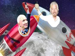 Tỷ phú Richard Branson muốn vượt mặt Jeff Bezos trong cuộc đua không gian