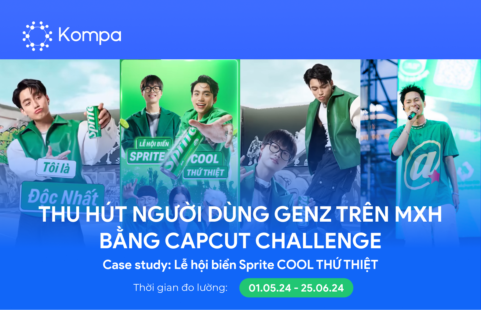 Case study: Lễ hội biển Sprite COOL THỨ THIỆT – Thu hút người dùng GenZ trên MXH bằng Capcut Challenge