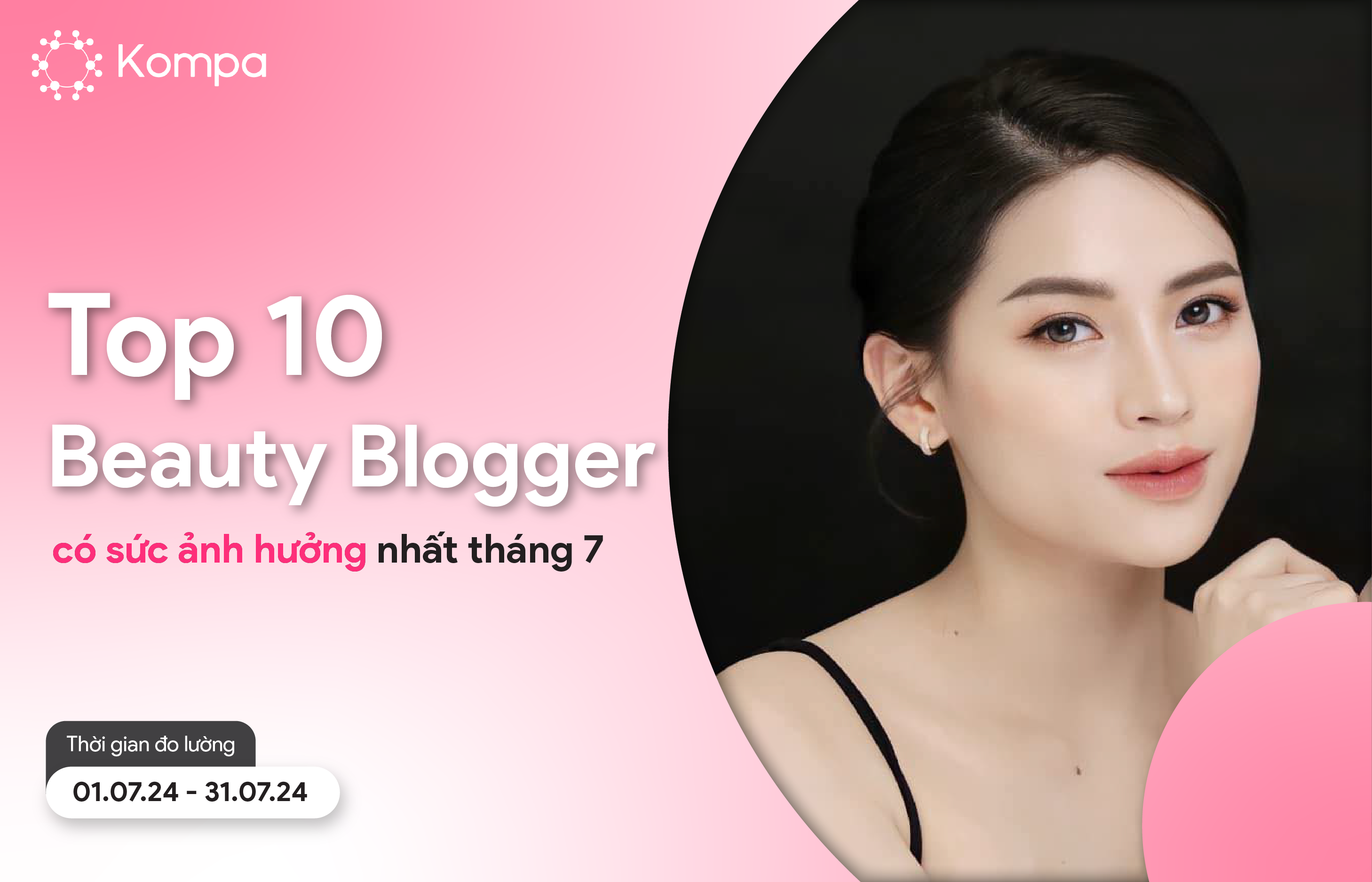 Top 10 Beauty Blogger có sức ảnh hưởng nhất tháng 7