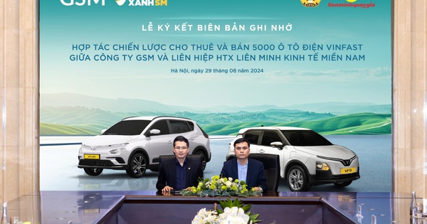 Liên hiệp Hợp tác xã tài xế taxi công nghệ mua, thuê 5.000 ô tô điện Vinfast