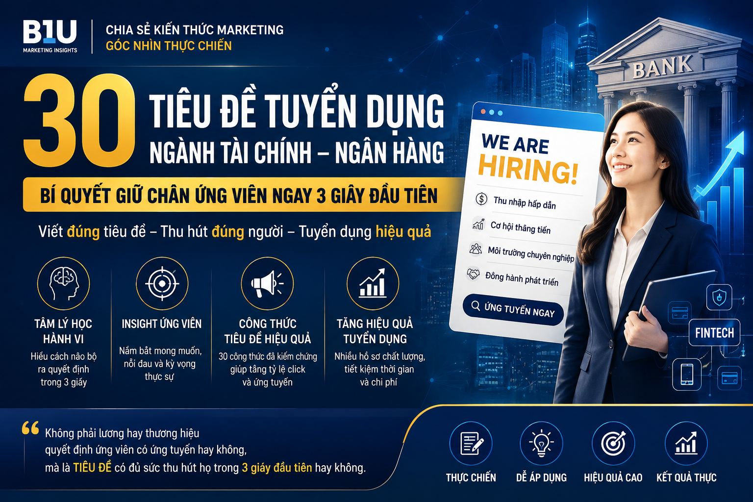 30 Công Thức Viết Tiêu Đề Tuyển Dụng Ngành Tài Chính – Ngân Hàng: Bí Quyết Định Đoạt 80% Thành Công